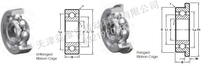 NHBB SSL-740 深溝球軸承圖紙