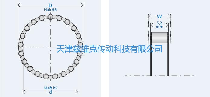 GMNRL442-4單向軸承圖紙