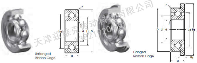 NHBB SSR-930 深溝球軸承圖紙