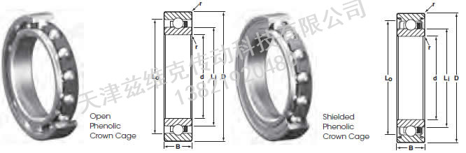 NHBB SSRI-1634SD508 力距管球軸承圖紙
