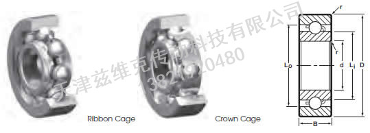 NHBB SSRI-1038 深溝球軸承圖紙