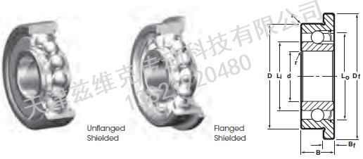 NHBB SSR-2ZZF 深溝球軸承圖紙